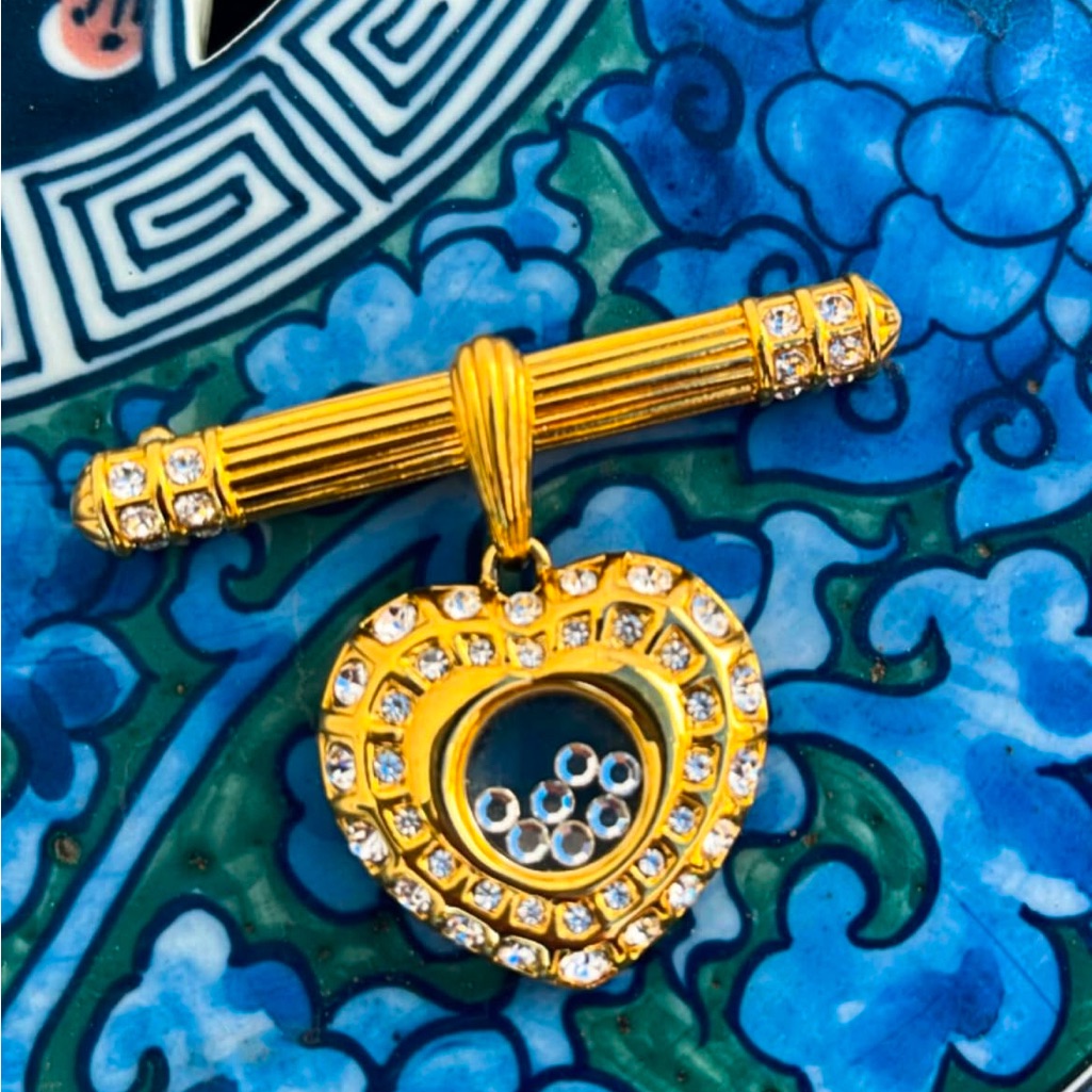 Nolan Miller Bar Brooch W Detachable Pendant